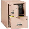 Fire King Fireking Fireproof 2 Drawer Vertical Safe-In-File Legal 20-13/16"Wx31-9/16"Dx27-3/4"H Champagne 2-2131-CCHSF